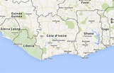 ﻿Mapa de Costa de Marfil﻿, donde está, queda, país, encuentra ...