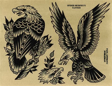 American Traditional Eagle Tattoo Drawing Bmp Alley
