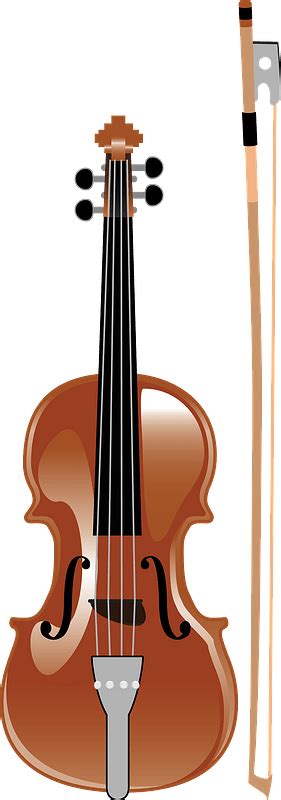 Violin And Bow Clipart With No Background