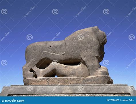 The Lion Of Babylon Stock Image Image Of Historical 77600603