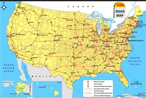 Us Road Map Road Map Of Usa