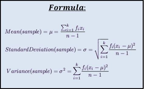 35 Basic Statistics Formulas With Examples Pdf Statisticsbasic