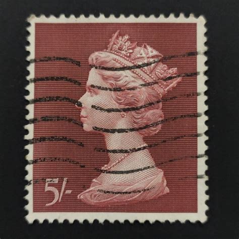 1969 Stamp United Kingdom Unique Used Stamp 5 Machin Large Size