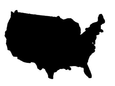 United States Map Black Clip Art At Vector Clip Art Online