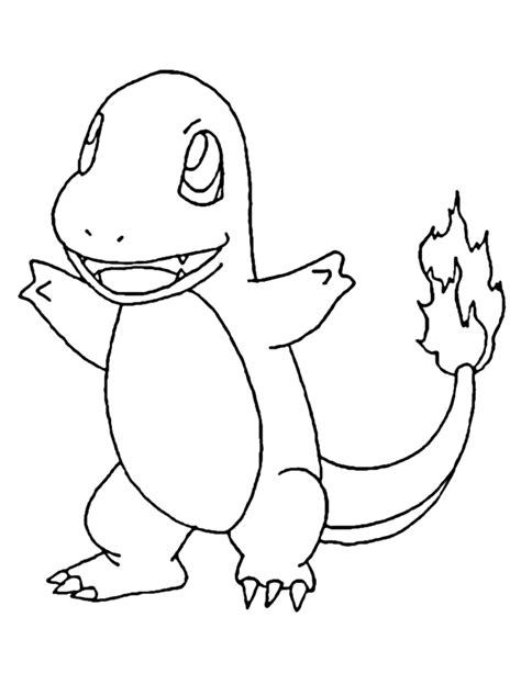 Charmander Pokemon 2 Coloring Page Anime Coloring Pages