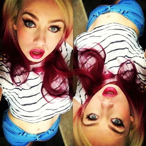 Sever Skye Sweetnam Her Deadly Blonde Pink Hair The Pinky Red