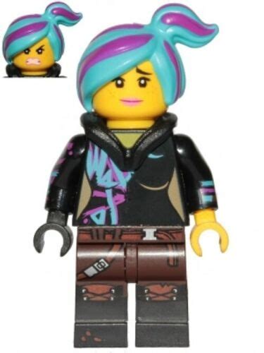New Lego The Lego Movie 2 Lucy Wyldstyle Minifigure Happy Furious Tlm207 Ebay
