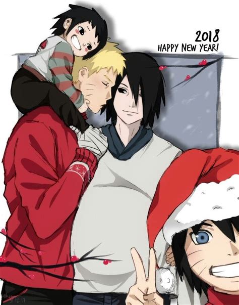 Happy New Year Sasuke X Naruto Naruto E Sasuke Desenho Naruto Vs Sasuke