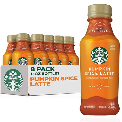 Starbucks Pumpkin Spice Latte 14 Oz 8 Count