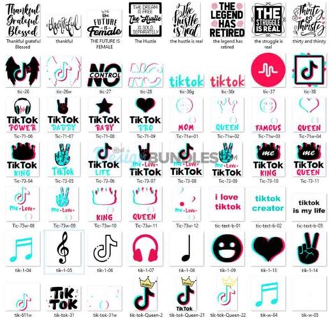 1000 Tik Tok Logo Bundle Svg Trending Svg Tik Tok Svg Bestdesignbundle