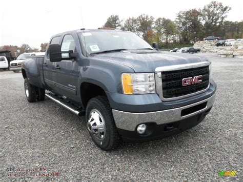 2012 Gmc Sierra 3500hd Sle Crew Cab 4x4 Dually In Stealth Gray Metallic