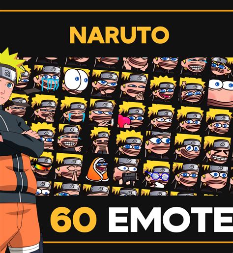 60 X Naruto Emotes Pack 07 Funny Emotes Meme Emotes Sub Badges