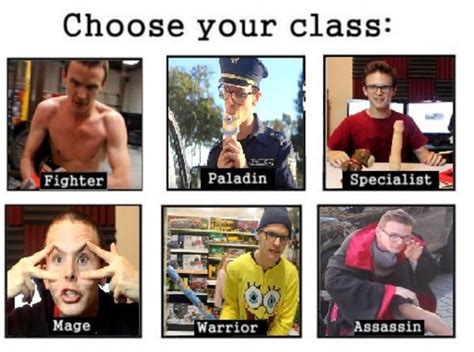 Idubbbz Choose Your Class Know Your Meme