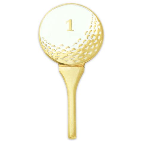 Golf Ball And Tee Pin Pinmart