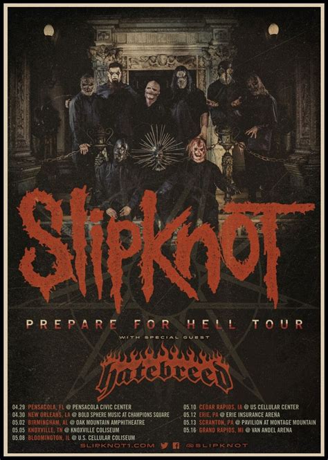 Slipknot Heavy Metal Poster Rock Band Kraft Paper Posters Bar Etsy