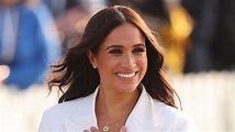 Meghan Markle Wore a White Double-Breasted Blazer With Nothing ...