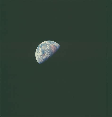 Apollo Archive Crescent Earth R Space