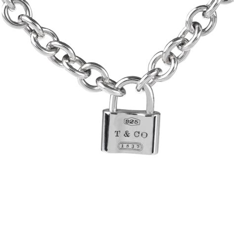 Vintage Tiffany And Co 1837 Padlock Necklace