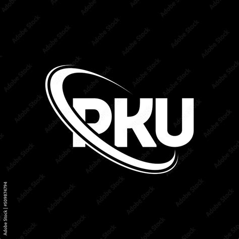 Pku Logo Pku Letter Pku Letter Logo Design Initials Pku Logo Linked