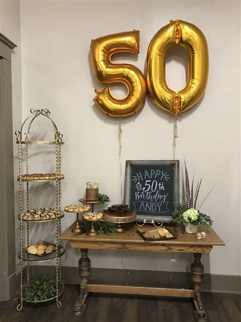 Men’s 50th Birthday Decor Idea Partydecorations 50thbirthdayparty 50thbirthday