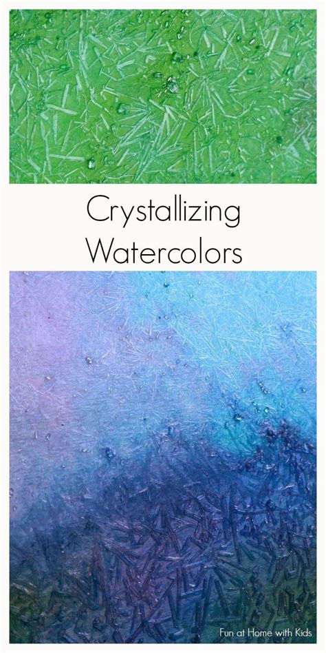 Homemade Paint Recipe Crystallizing Watercolors Salt