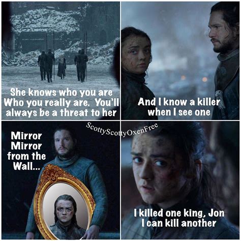 image may contain one or more people and text valar dohaeris valar morghulis jon snow white