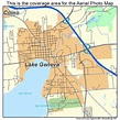 Aerial Photography Map of Lake Geneva, WI Wisconsin