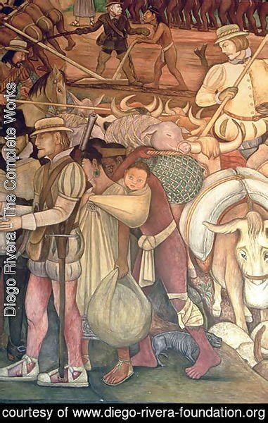 Diego Rivera The Conquest Or Arrival Of Hernan Cortes In Veracruz From The Series Epic Of The