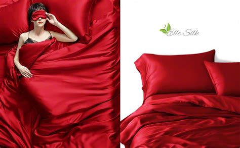 Red Silk Sheets Red Silk Bed Sheet Set