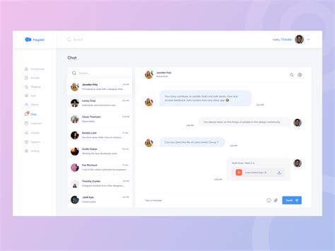 Chat User Interface Freebie Uplabs