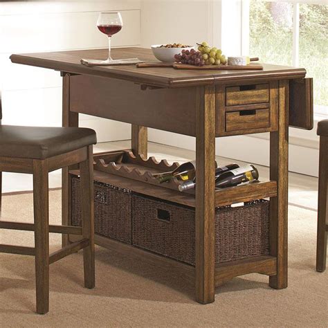 To make your kitchen island fashionably unique and imaginative why not base your kitchen island design on the same style principles. This+versatile+Salerno+Kitchen+Island+by+Coaster+Furniture ...