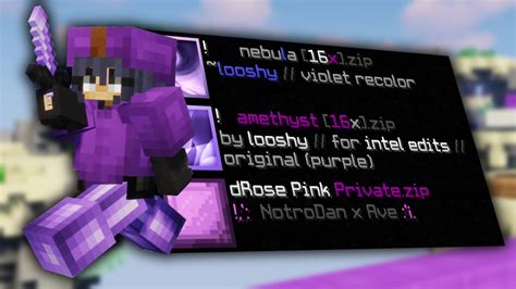 The Best Purple Bedwars Texture Packs Fps Boost Youtube
