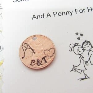 Wedding Day Lucky Penny Lucky Penny For Her Shoe Bride Gift Etsy