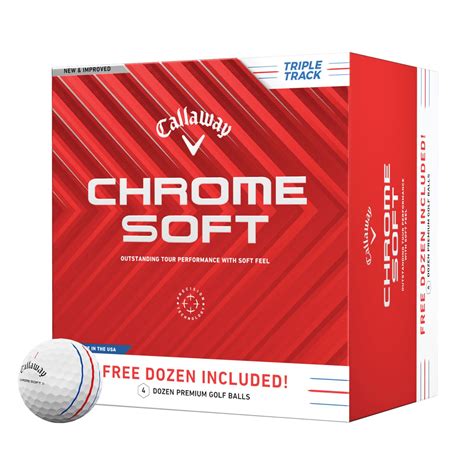 Callaway Golfbälle Chrome Soft Triple Track 48 Pack Weiß Hier Günstig Kaufen All4golf