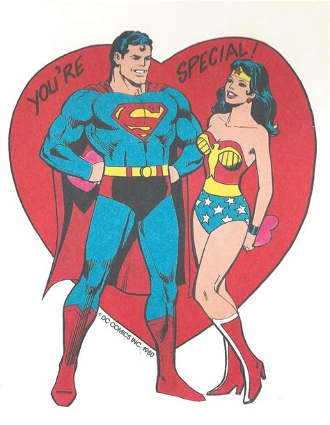 image super friends valentine card superman and wonder woman 2