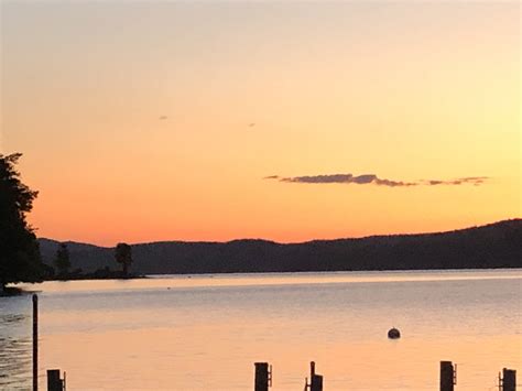 Summer Lake Lake George Beautiful Places New York Celestial Sunset