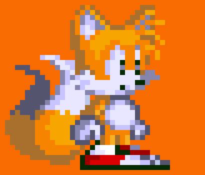Tails From Sonic Pixel Art Maker