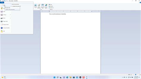 How To Create A New Document In Wordpad In Windows 11