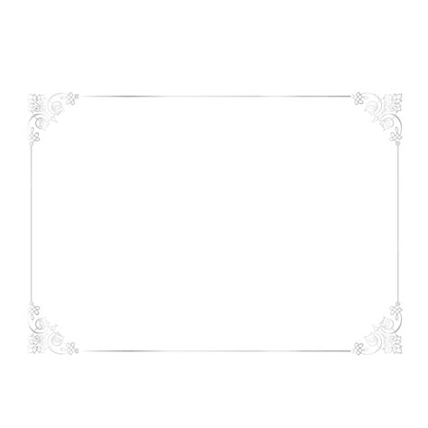 Shiny Silver Border Silver Border Frame Png And Vector With