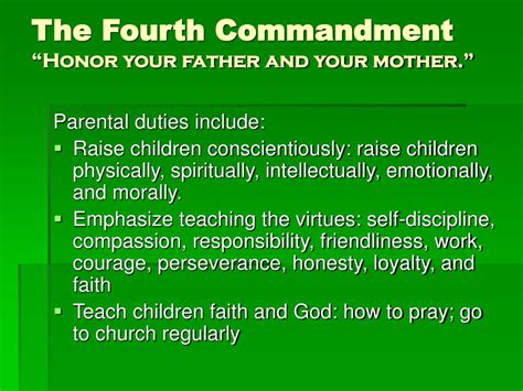 Ppt The Fourth And Fifth Commandments Powerpoint Presentation Free