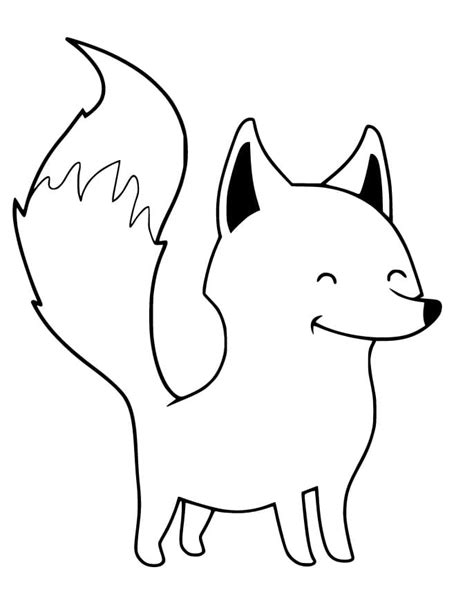 Cute Fox With Leaves Coloring Page Free Printable Coloring Pages For Kids