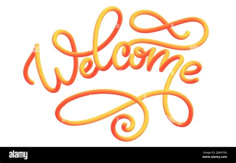 Welcome Banner Text Sign Isolated On White Vector Stock Vector Image
