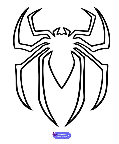 Desenho Do Homem Aranha Para Pintar Artesanato Passo A Passo