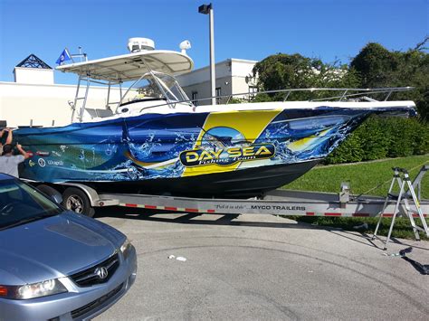 Custom Graphics And Vinyl Wraps Boat Wraps Florida