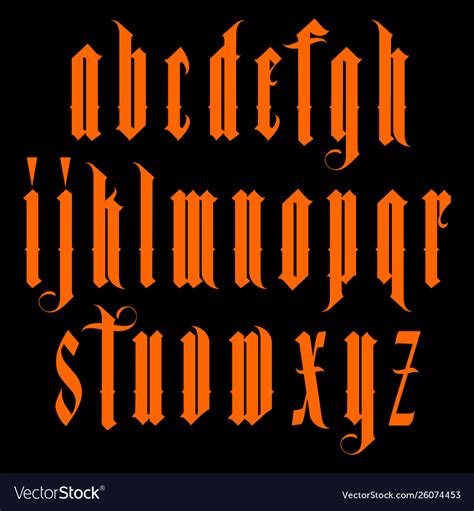 Stylish Gothic Letters Font Bmp Vip