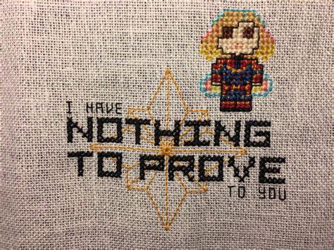 Maybe you would like to learn more about one of these? FO Captain Marvel Design by Me : CrossStitch