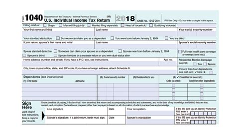 How To Fill Out Your 1040 Form 2019 2020 Smartasset