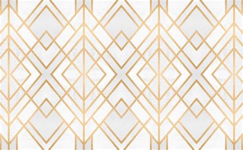 Golden Geo White And Gold Wallpaper Art Deco Wallpaper Art Deco Diamond