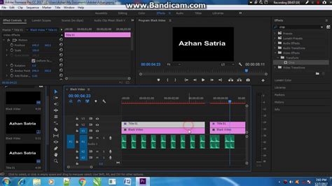 Cara Membuat Efek Mengetik Di Adobe Premiere Pro Cc Youtube