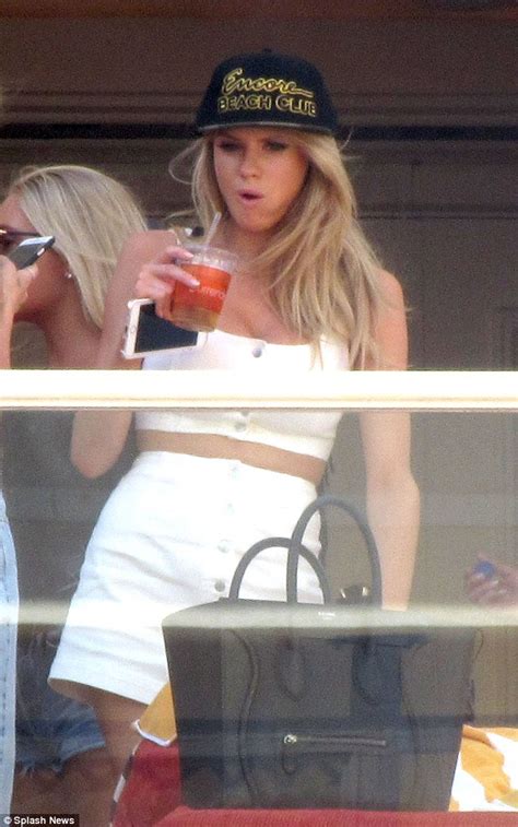 Charlotte Mckinney Celebrates 23rd Birthday In Las Vegas In A Revealing White Top Daily Mail